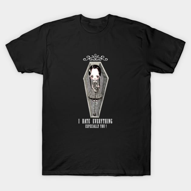 Wednesday Addams T-Shirt by mapetitepoupee